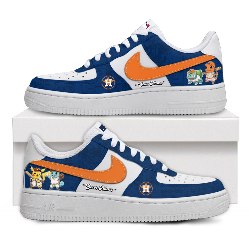 Custom Name Houston Astros x Pokémon Night 2026 Air Force 1 Shoes Sneakers 1 Custom Name Houston Astros x Pokémon Night 2026 Air Force 1 Shoes Sneakers