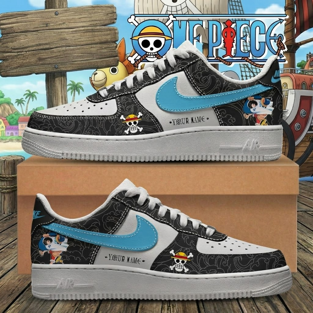 Custom Name Los Angeles Dodgers x One Piece Night 2026 Graphic Air Force 1 Shoes Sneakers for Anime and Baseball Fans 2 Custom Name Los Angeles Dodgers x One Piece Night 2026 Graphic Air Force 1 Shoes Sneakers for Anime and Baseball Fans