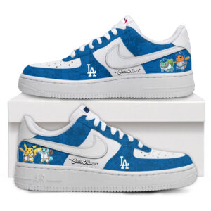 Custom Name Los Angeles Dodgers x Pokémon Night 2026 Air Force 1 Shoes Sneakers