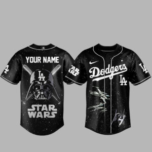 Custom Name Los Angeles Dodgers x Star Wars 2026 Baseball Jersey