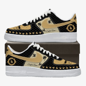Custom Name Los Angeles Dogers x Fourth Wing Night 2026 Air Force 1 Shoes Sneakers