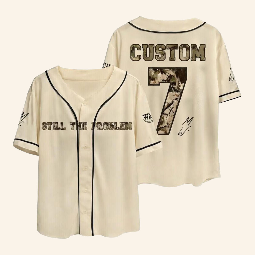Custom Name Morgan Wallen Merch Still The Problem Tour 2026 Baseball Jersey 1 Custom Name Morgan Wallen Merch Still The Problem Tour 2026 Baseball Jersey