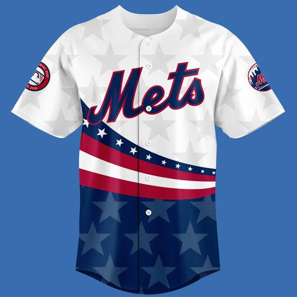 Custom Name New York Mets Memorial Day Graphic Baseball Jersey 2026 for Baseball Fans 2 Custom Name New York Mets Memorial Day Graphic Baseball Jersey 2026 for Baseball Fans