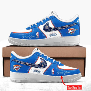 Custom Name Oklahoma City Thunder Air Force 1 Shoes Sneakers