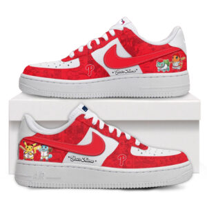 Custom Name Philadelphia Phillies x Pokémon Night 2026 Air Force 1 Shoes Sneakers