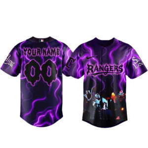 Custom Name Texas Rangers x Solo Leveling Night 2026 Baseball Jersey