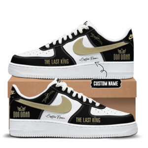 Custom Name The Last King World Tour 2026 Black Air Force 1 Shoes Sneakers