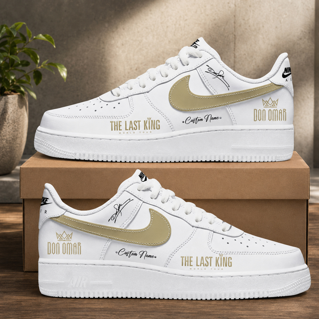 Custom Name The Last King World Tour 2026 White Air Force 1 Shoes Sneakers 2 Custom Name The Last King World Tour 2026 White Air Force 1 Shoes Sneakers