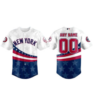 Custom Name and Number New York Yankees Memorial Day Graphic Baseball Jersey 2026 for Baseball Fans