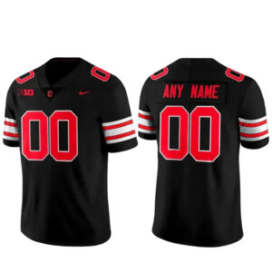 Custom Name and Number Ohio State Buckeyes Blackout Tunnel Vision Unifrom 2026 Baseball Jersey