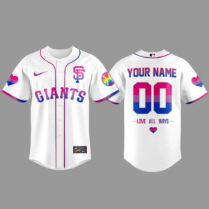 Custom Name and Number San Francisco Giants Pride Day Love All Ways Graphic Baseball Jersey 2026 for Baseball Fans