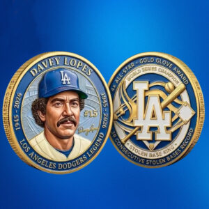 Davey Lopes Los Angeles Dodgers In Memoriam 1945-2026 Commemorative Coin