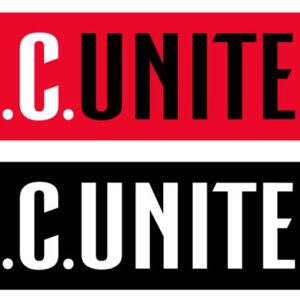 DC United Two Tone Graphic Scarf - Soccer Fan Winter Accessory