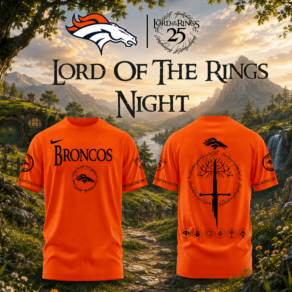 Denver Broncos Lord of The Rings Night 2026 Shirt 3 Denver Broncos Lord of The Rings Night 2026 T-Shirt