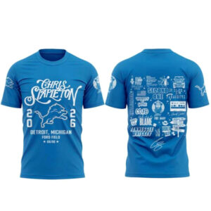 Detroit Lions x Chris Stapleton All-American Road Show 2026 T-Shirt