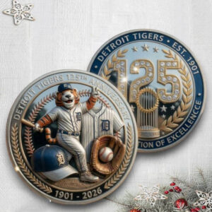 Detroit Tigers Baseball 125Th Anniversary 1901-2026 Commemorative Coin