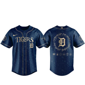 Detroit Tigers The Lord of The Rings 2026 Night Navy Baseball Jersey
