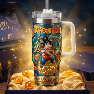 Dragon Ball Z Celebrate 40 Years 1986-2026 Graphic Tumbler for Anime Fans