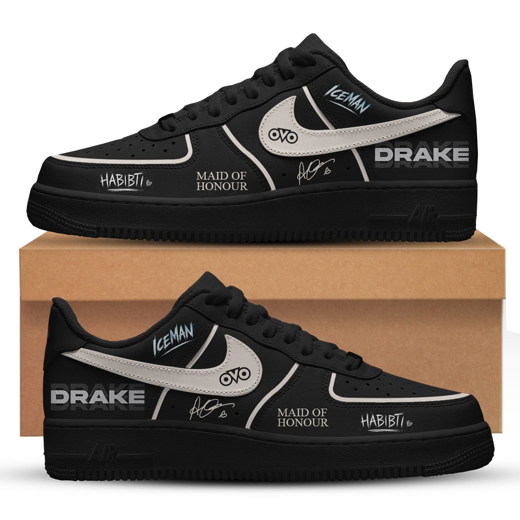 Drake Album Collection 2026 Maid Of Honour Black Air Force 1 Shoes Sneakers 1 Drake Album Collection 2026 Maid Of Honour Black Air Force 1 Shoes Sneakers