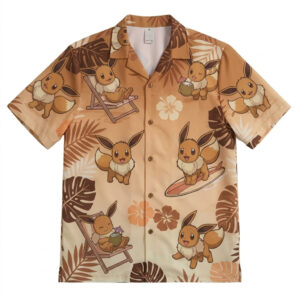 Eevee Island Adventure Summer 2026 Hawaiian Shirt