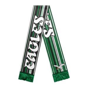 Unisex Philadelphia Eagles Retro Hyper Stripe Big Logo Graphic Scarf for Sports Fans