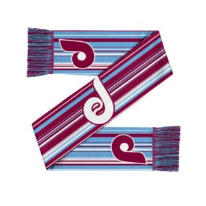 Unisex Philadelphia Phillies Retro Hyper Stripe Big Logo Graphic Scarf for Sports Fans