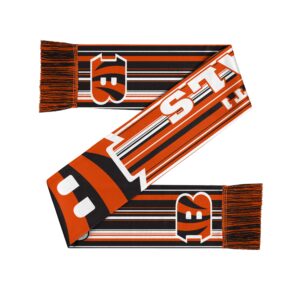 Unisex Cincinnati Bengals Hyper Stripe Big Logo Graphic Scarf for Sports Fans