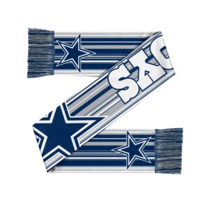 Unisex Dallas Cowboys Hyper Stripe Big Logo Graphic Scarf for Football Fans