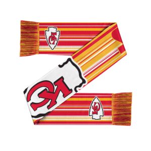 Unisex Kansas City Chiefs Hyper Stripe Big Logo Graphic Scarf for Sports Fans