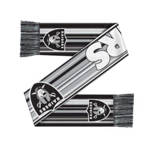 Unisex Las Vegas Raiders Hyper Stripe Big Logo Graphic Scarf for Football Fans