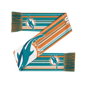 Unisex Miami Dolphins Hyper Stripe Big Logo Graphic Scarf for Sports Fans