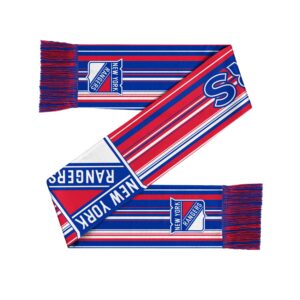Unisex New York Rangers Hyper Stripe Big Logo Graphic Scarf for Hockey Fans