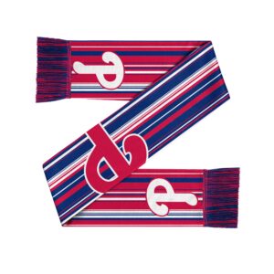 Unisex Philadelphia Phillies Hyper Stripe Big Logo Graphic Scarf for Sports Fans
