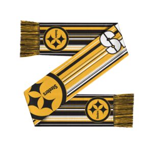 Unisex Pittsburgh Steelers Hyper Stripe Big Logo Graphic Scarf for Sports Fans