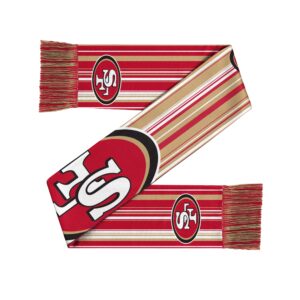 Unisex San Francisco 49ers Hyper Stripe Big Logo Graphic Scarf for Sports Fans