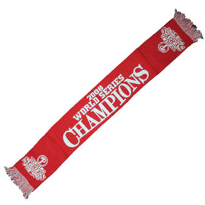 Unisex Philadelphia Phillies 2008 World Series Champions Big Logo Graphic Scarf for Sports Fans