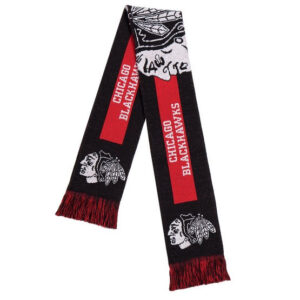 Unisex Chicago Blackhawks Big Logo Graphic Scarf for Sports Fans