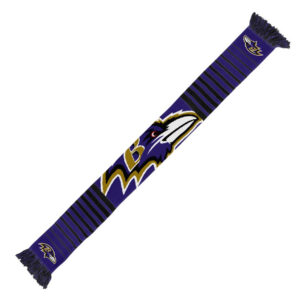 Unisex Baltimore Ravens Big Logo Graphic Scarf for Sports Fans