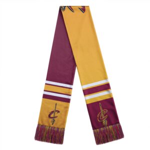 Unisex Cleveland Cavaliers Color Block Big Logo Graphic Scarf for Sports Fans