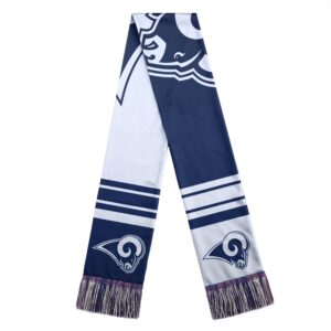 Unisex Los Angeles Rams Color Block Big Logo Graphic Scarf for Sports Fans