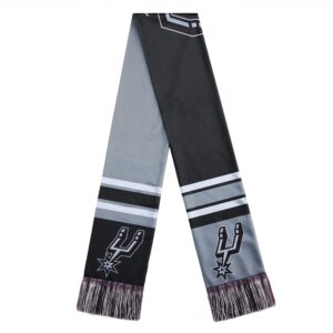 Unisex San Antonio Spurs Color Block Big Logo Graphic Scarf for Sports Fans