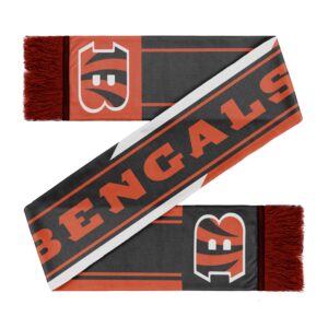 Unisex Cincinnati Bengals Colorwave Wordmark Graphic Scarf for Sports Fans