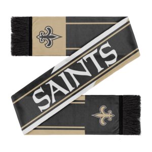 Unisex New Orleans Saints Colorwave Wordmark Graphic Scarf for Sports Fans
