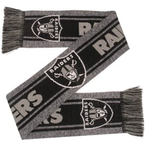 Unisex Las Vegas Raiders Gray Big Logo Graphic Scarf for Football Fans