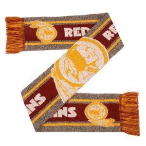 Unisex Washington Football Team Gray Big Logo Graphic Scarf for Football Fans