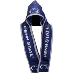 Unisex Penn State Nittany Lions Knit Team Hooded Graphic Scarf for Sports Fans