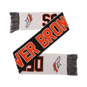 Unisex Denver Broncos Wordmark Graphic Scarf for Football Fans