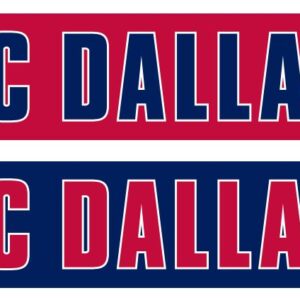 FC Dallas Two Tone Graphic Scarf - Soccer Fan Winter Accessory