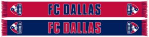FC Dallas Two Tone Graphic Scarf - Soccer Fan Winter Accessory