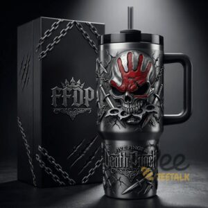 Unisex Five Finger Death Punch With Handle Graphic Tumbler for Fans